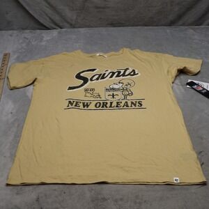 New Orleans Saints Shirt Womens Medium 47 NFL Athletic Gold Crewneck $40 NEW